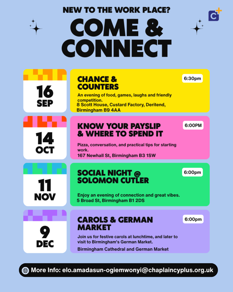 Dates of future meetings starting on 16 September